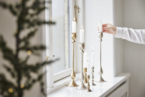 Ingrid kerzenleuchter H33,5 cm. hell gold