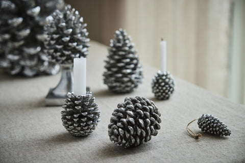 Serafina Zapfen H21 cm. antik silber