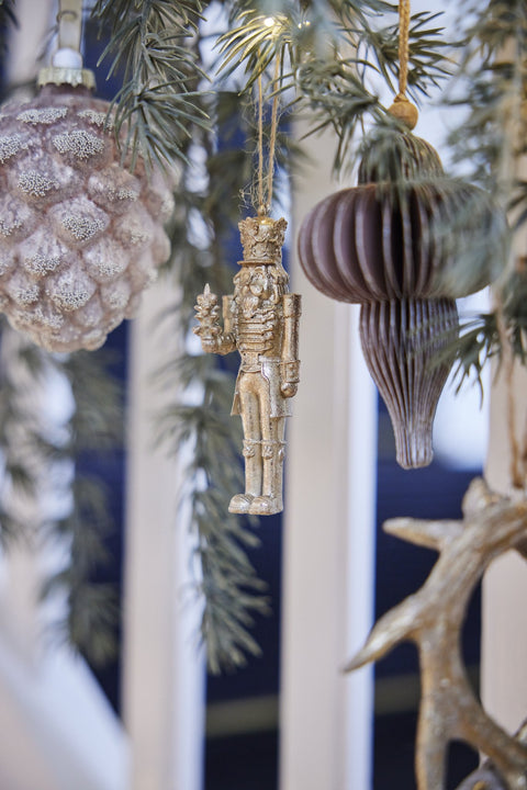 Paline ornament H10 cm. pudderrosa