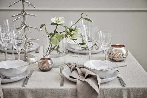 Carlia Teelicht H7 cm. antik silber