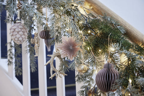 Paline ornament H10 cm. pudderrosa