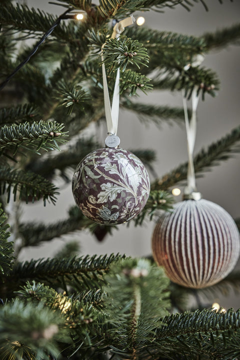 Herle Dekoration H8 cm. dunkle rot