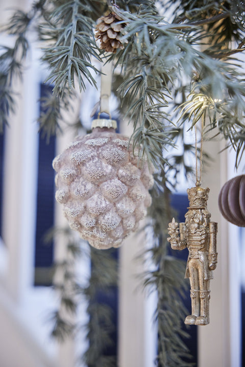 Norille ornament H9,5 cm. pudderrosa