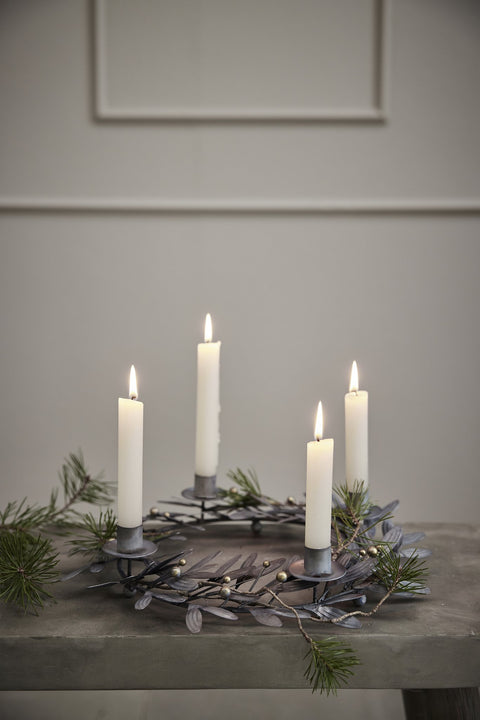 Mistlia Adventskerzenhalter H7 cm. antik grau