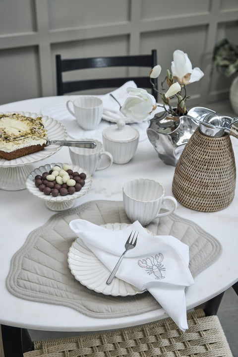 Camille Dessertteller Ø19 cm. gebrochenes weiss