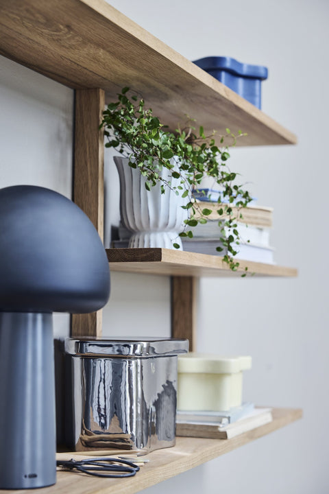 Nellie tragbare LED-Lampe 33 cm. dunkelgrau