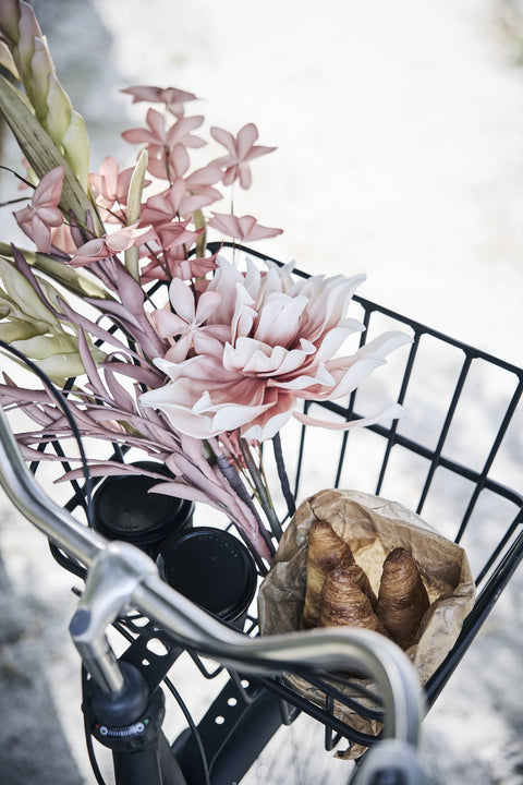 Happia-Blumendekoration H4 cm. Rosabraun