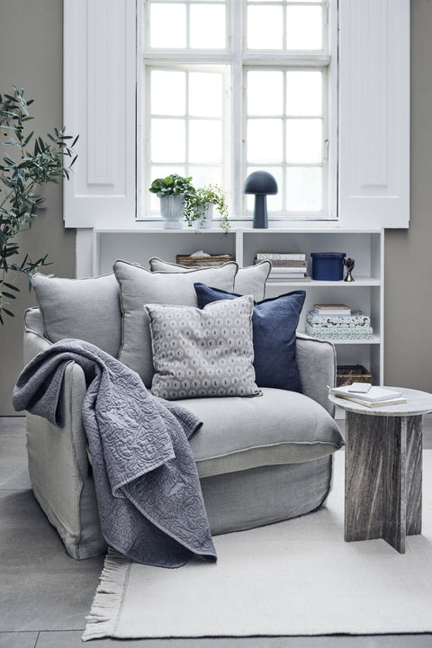 Isabelle Plaid/Decke grau 170x130 cm