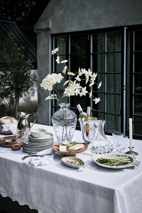 Merle Tablett Ø22 cm. natur Acacia Holz