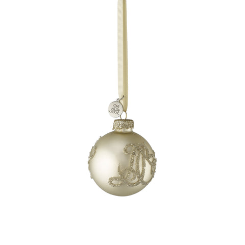 Monogram Christbaumkugel 6x6x6 cm.