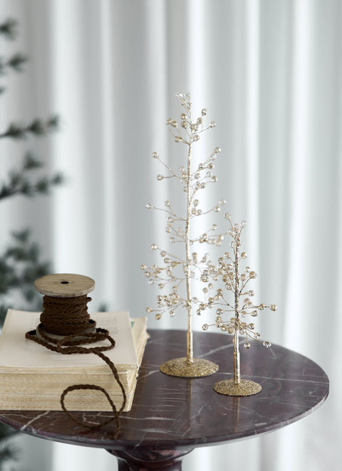 Crysilia Dekoration H22 cm. hell gold