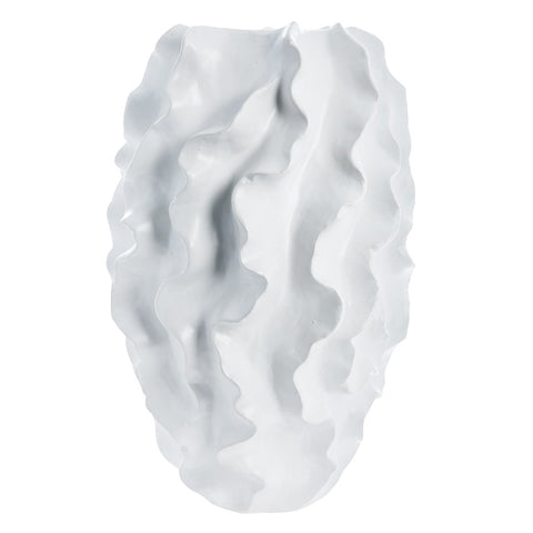 Sannia Vase 48 cm. weiss