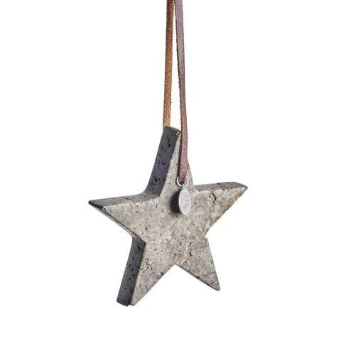 Elina Marmorstern 10 cm braun