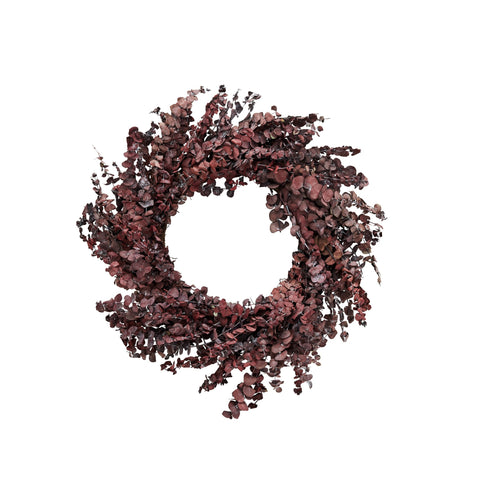 Marille Kranz H55 cm. dunkle rot