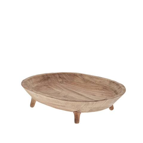 Merle Schale 43x35 cm. natur Acacia Holz