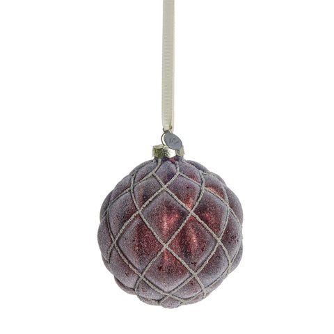 Norille Dekoration H10 cm. dunkle rot