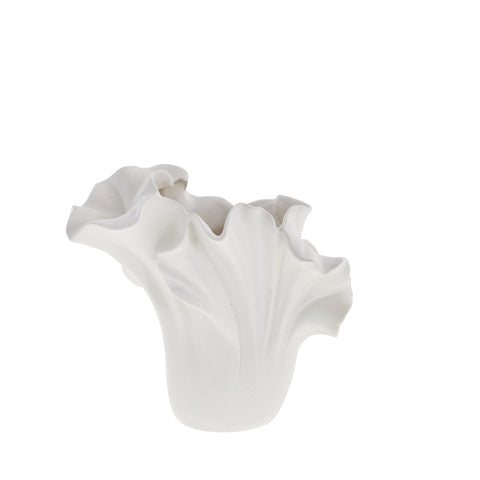 Isolinia Vase H21,6 cm. weiss