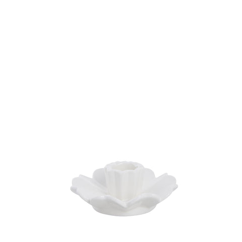 Dehmira  kerzenleuchter Keramik weiss