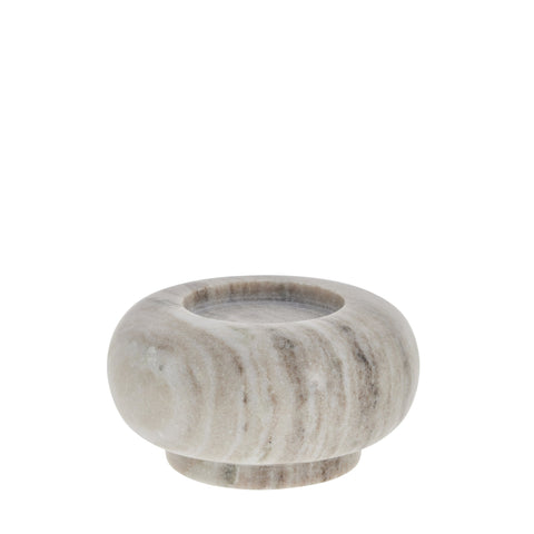 Elina kerzenleuchter Ø14,5 cm. dunkelbeige Marmor