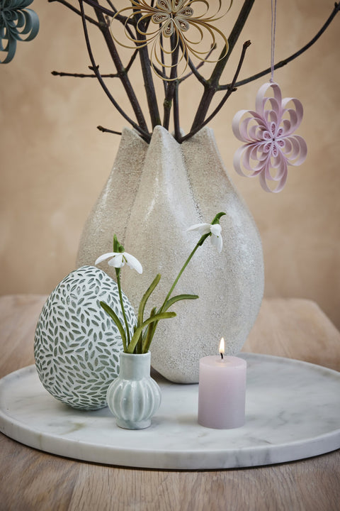 Ellia kerzenleuchter H23 cm. leinen