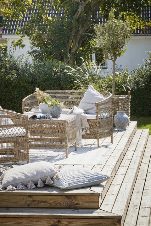 Anna Vase H40,5 cm. antik grau