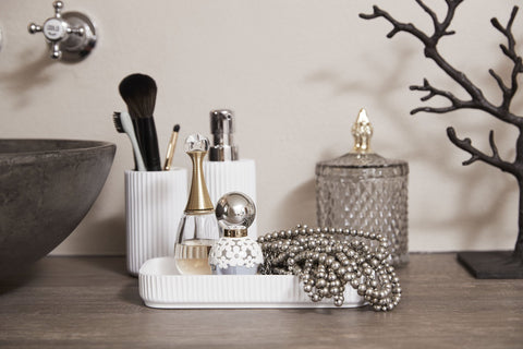 Marlia Vase weiss H31 cm