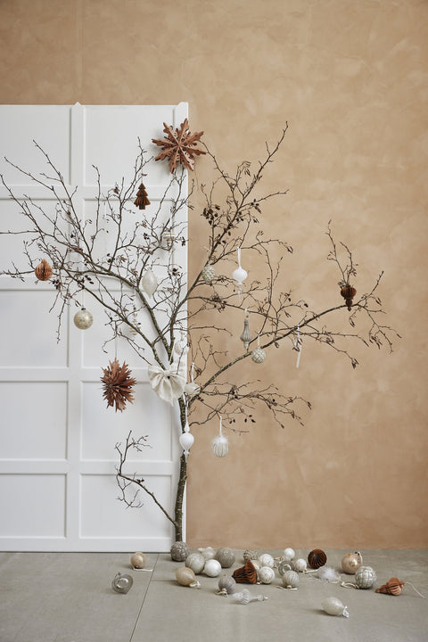 Glitteria Dekoration H17 cm. Silber