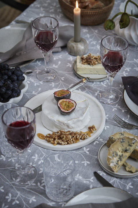 Ellia Tablett Ø25 cm. weiss