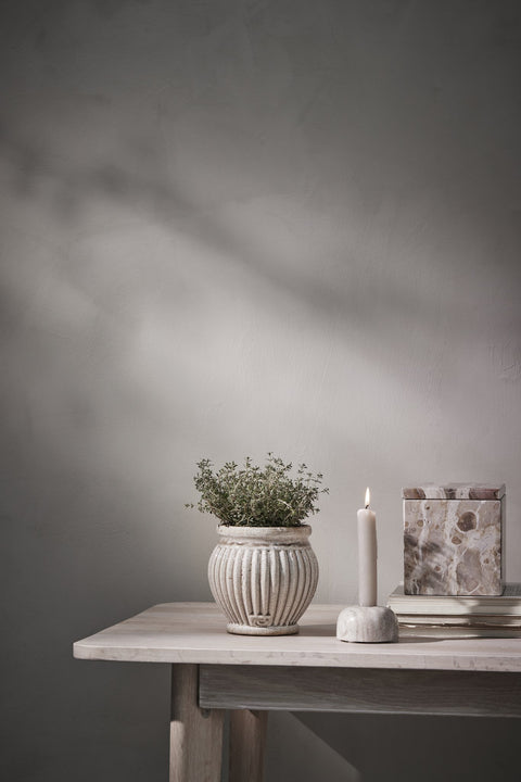 Ellia kerzenleuchter H23 cm. leinen