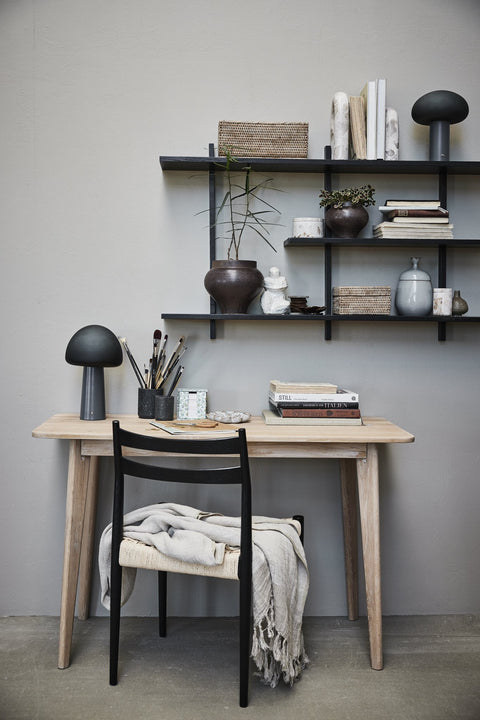 Nellie tragbare LED-Lampe 33 cm. dunkelgrau