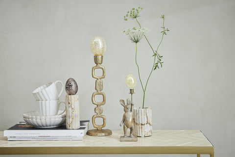 Eliana Becher H10,5] cm. leinen Marmor