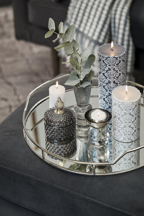 Floria Wanddekoration Ø17 cm. weiss Porzellan