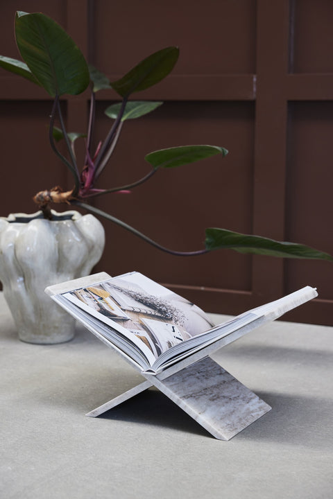 Elivinne Zeitschriftenhalter 45x20 cm dunkelbeige Marmor