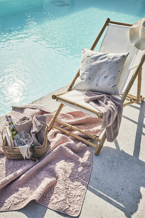 Isabelle Plaid/Decke hellrosa 170x130 cm