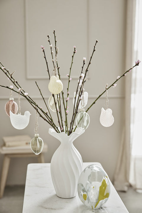 Feya  ornament Glas weiss