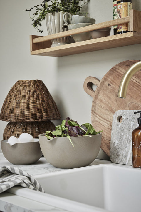 Elina Schneidebrett 30x20 cm. dunkelbeige Marmor