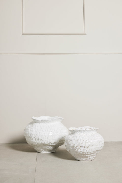 Marlia Vase weiss H31 cm