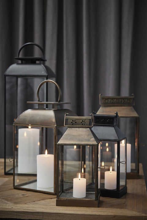 Sigrid Laterne H42 cm. antik gold