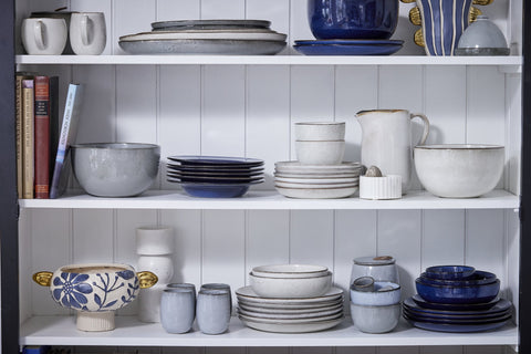 Eliana kerzenleuchter H10] cm. leinen Marmor