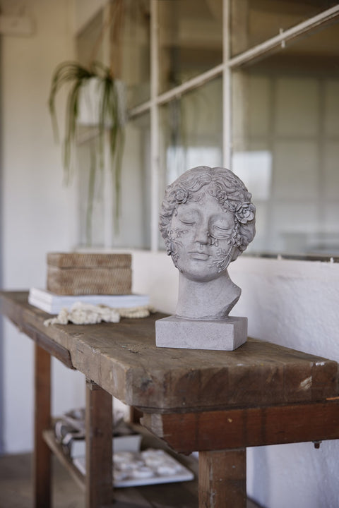 Eliana kerzenleuchter H10] cm. weiss Marmor