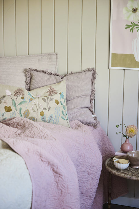 Isabelle Plaid/Decke hellrosa 170x130 cm