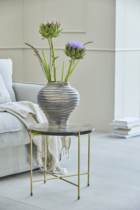 Hielle Vase grau H31 cm