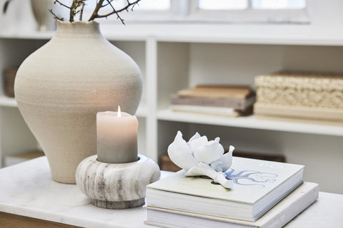 Hesille Vase 32 cm. leinen