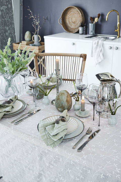 Dehmira  kerzenleuchter Keramik puddergrün