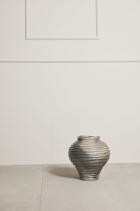 Hielle Vase grau H31 cm