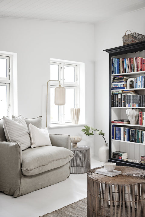 Ellia Dekoration 2 Stk. 25,5 cm. weiss Marmor