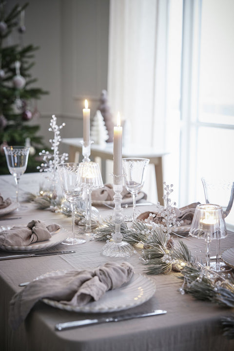 Asteria Teelicht H18 cm. transparent