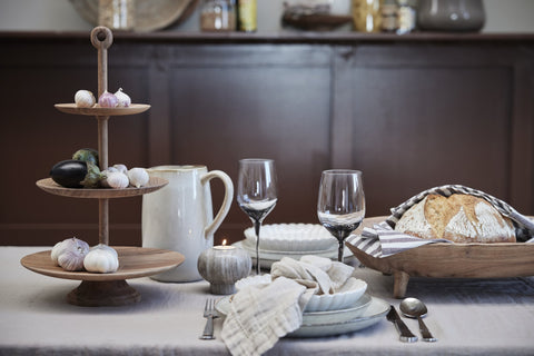 Merle Schale 43x35 cm. natur Acacia Holz