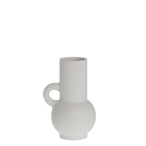 Anine Vase H19 cm. weiss