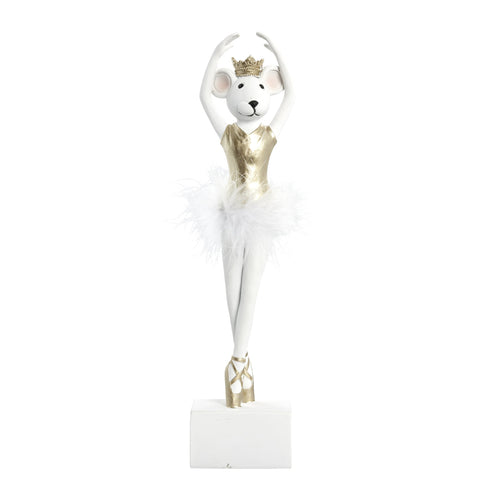 Salinna Ballerina-Maus H32,5 cm. weiss